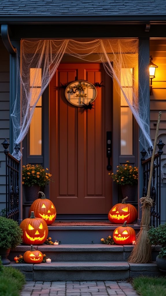 creepy crawly porch decor