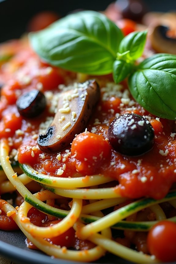 creepy crawly zucchini noodles recipe