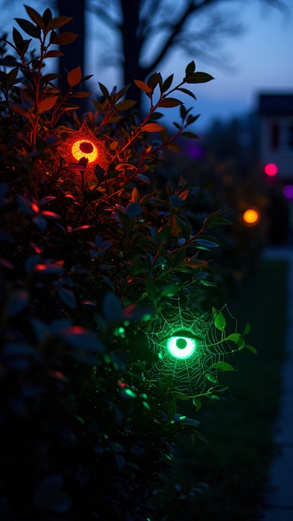 creepy glowing eyes decoration