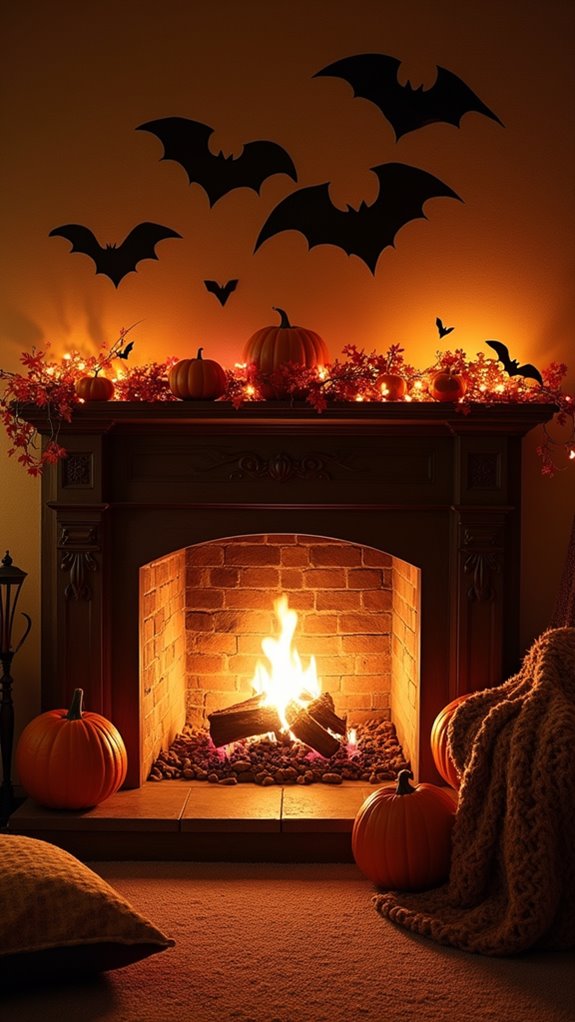 creepy halloween bat decorations