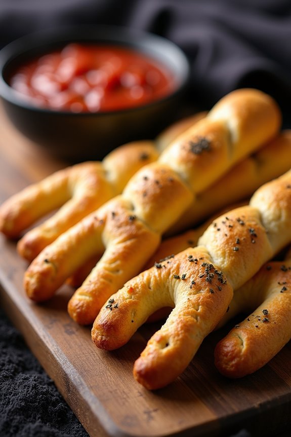 creepy halloween breadstick fingers