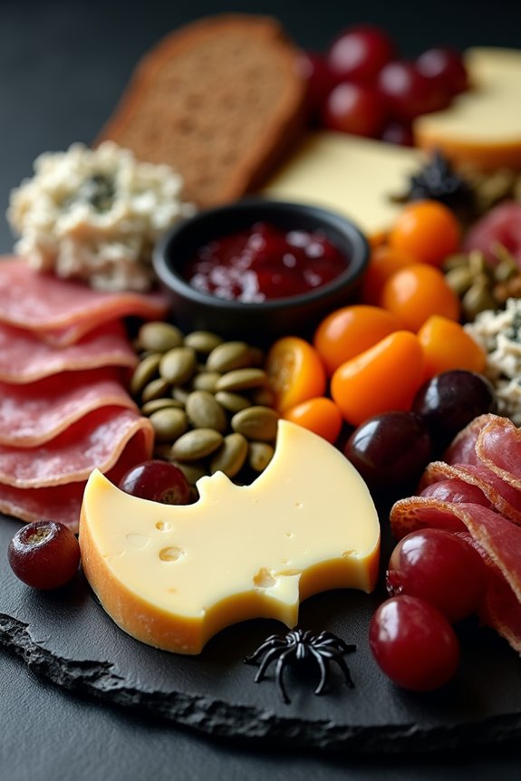 creepy halloween charcuterie board