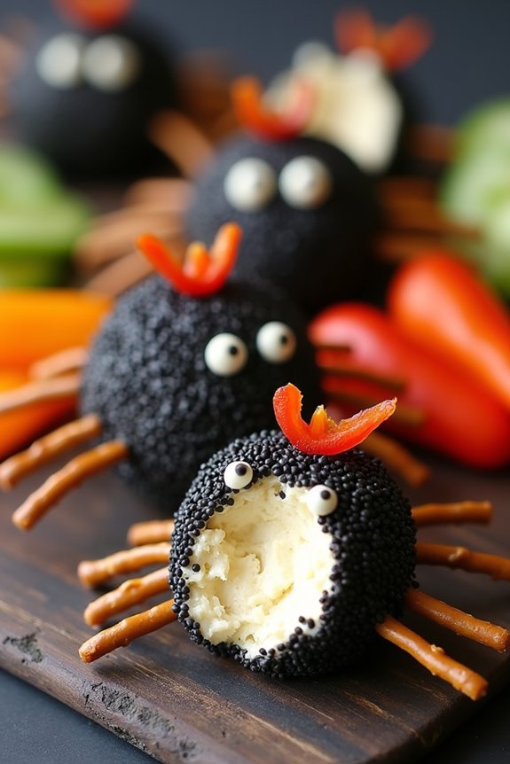 creepy halloween cheese snacks