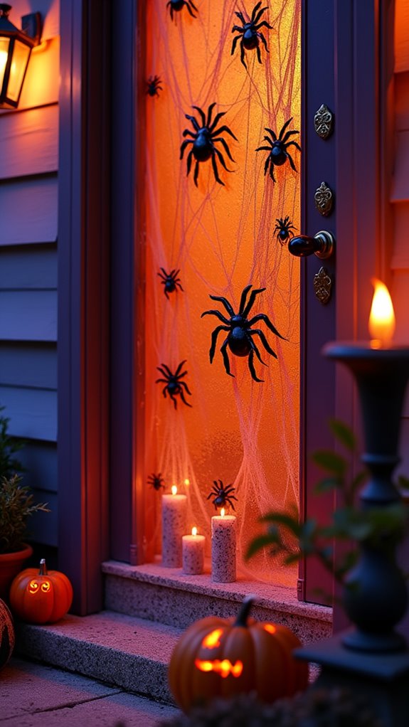 creepy halloween door accents