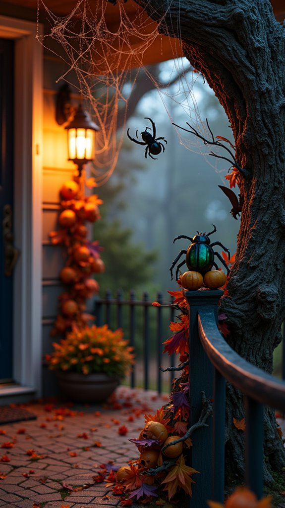 creepy insect decorations abound