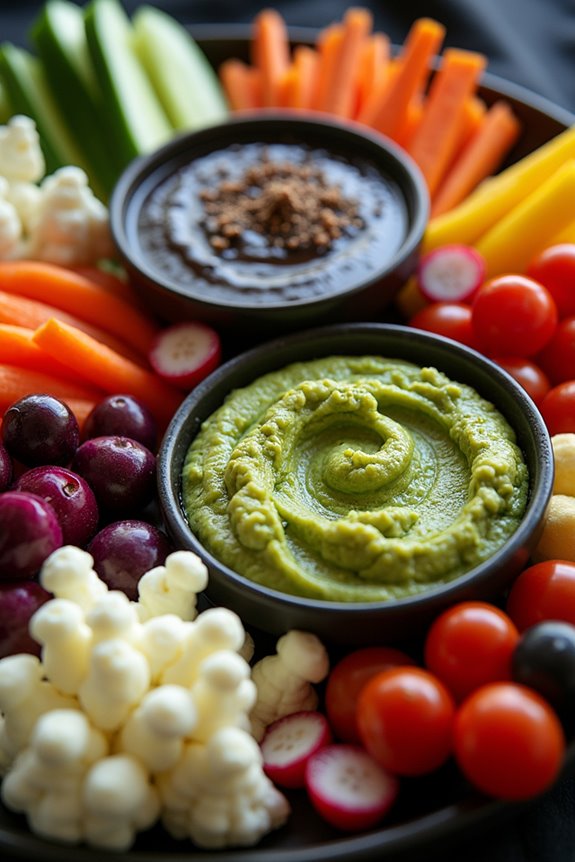 creepy vegetable halloween platter