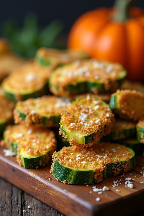 crispy halloween zucchini fries