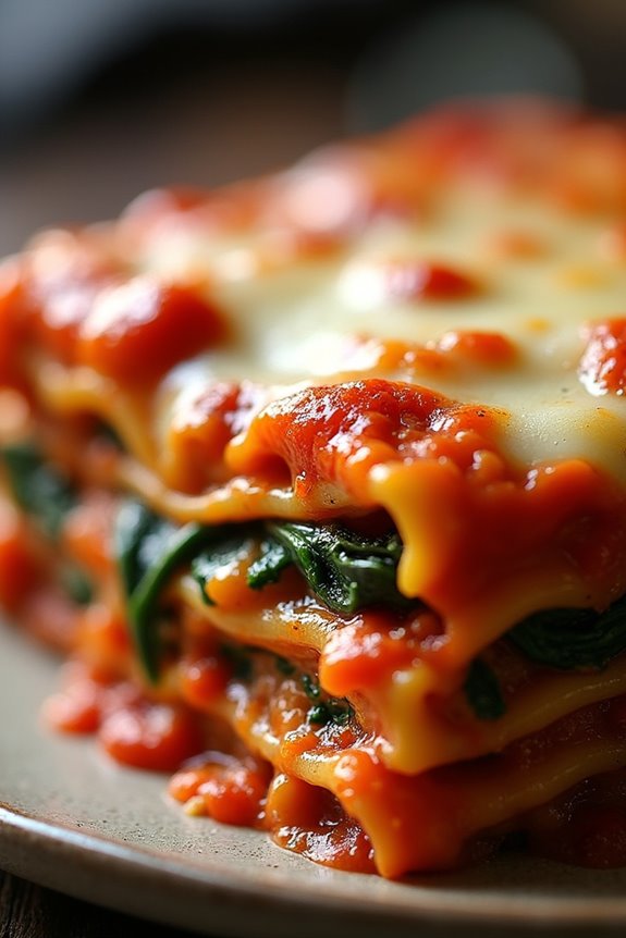 crockpot vegetarian halloween lasagna