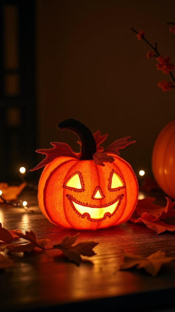 custom vibrant pumpkin lights
