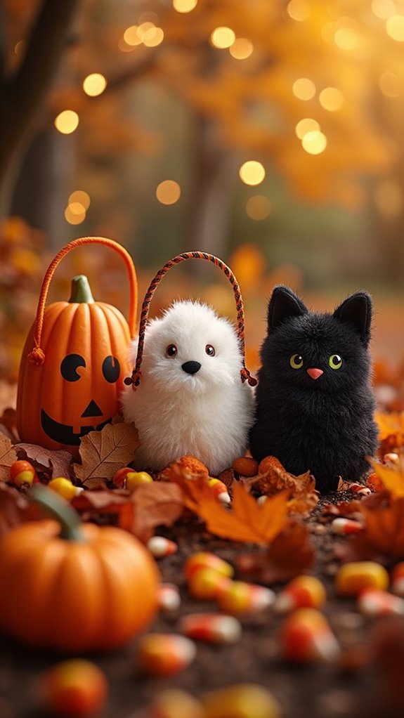 cute halloween treat buckets