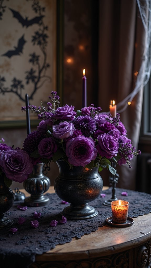 dark elegant floral arrangements