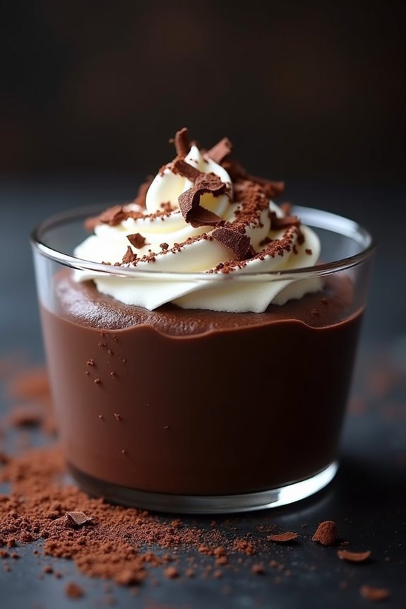 decadent halloween chocolate mousse