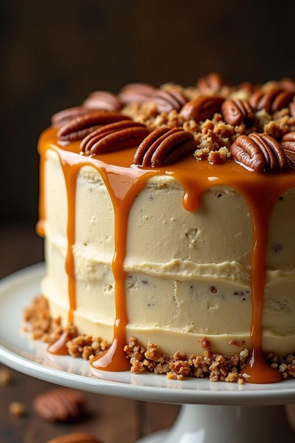 decadent salted caramel cake