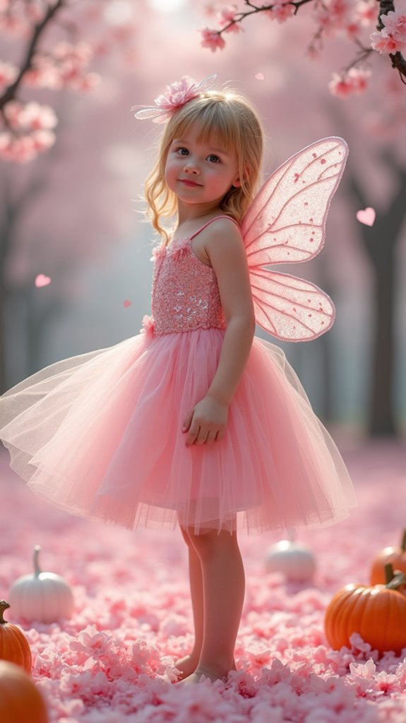 delicate pink petals costume