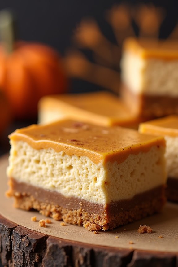 delicious pumpkin cheesecake bars