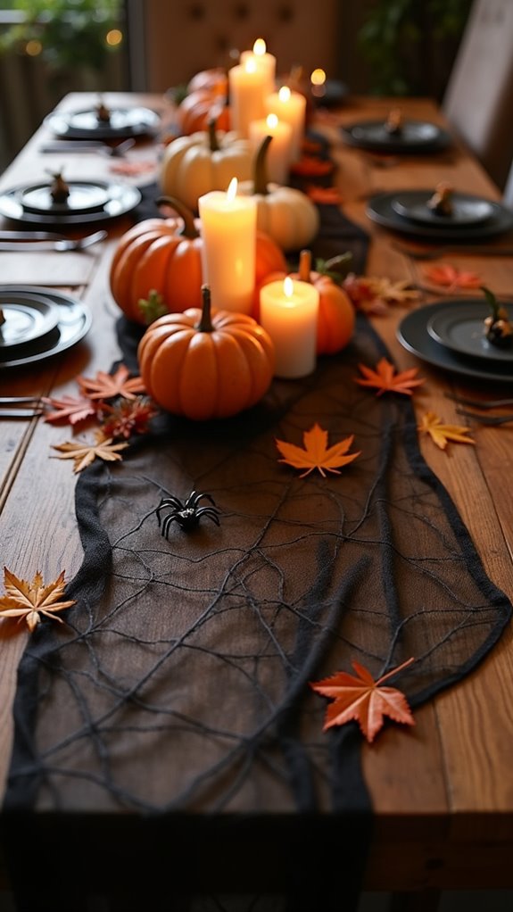 diy spider web decor