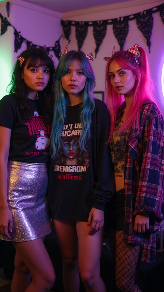 edgy emo halloween style