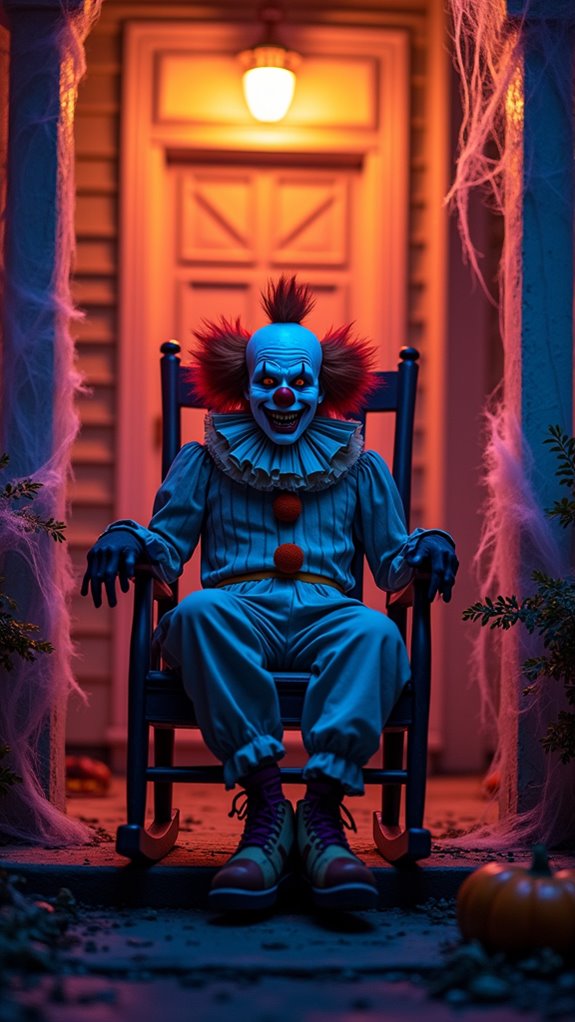 eerie clown halloween thrill