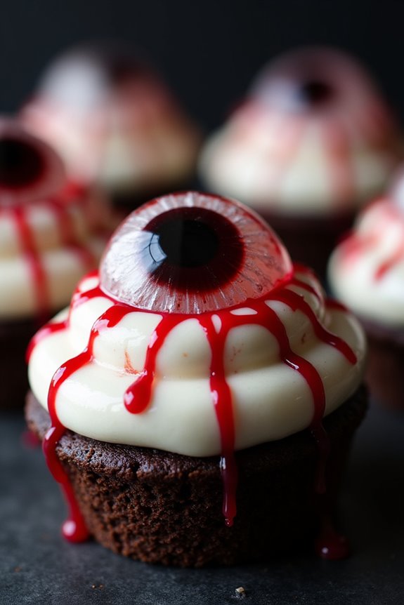 eerie eyeball halloween cake