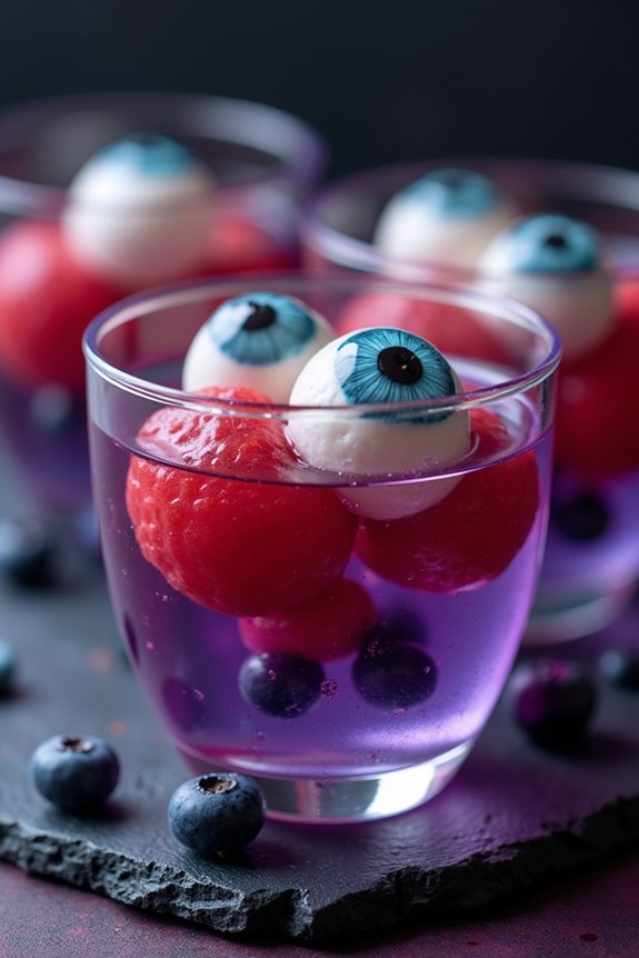 eerie eyeball jello shots