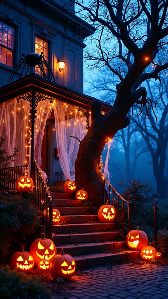 eerie glow enhances ambiance