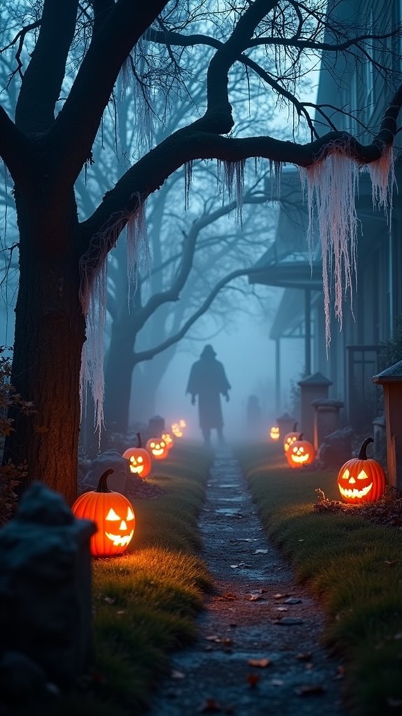eerie glow enhances ambiance