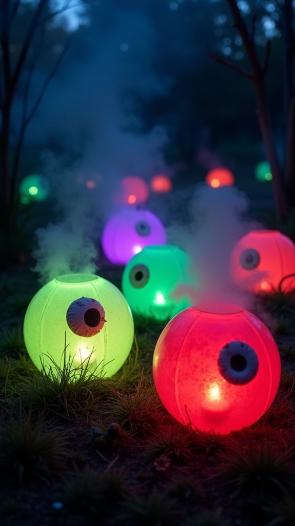eerie glowing eyeball lanterns
