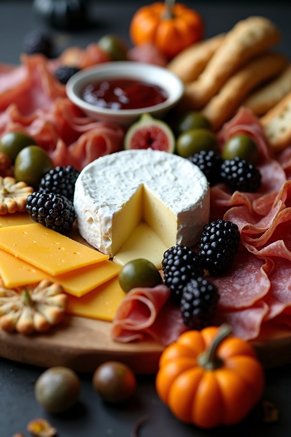 eerie halloween charcuterie board