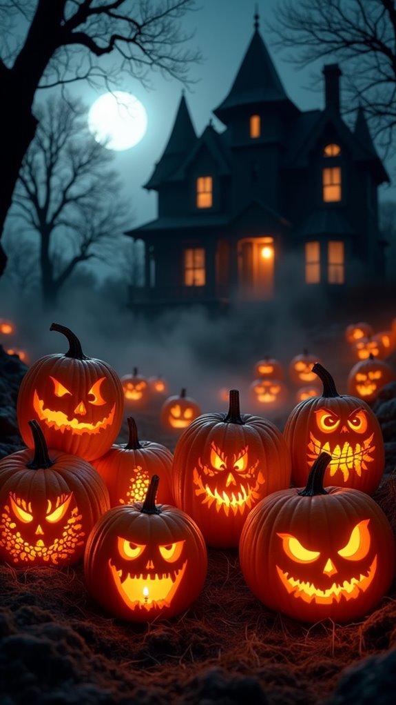 eerie halloween d cor details