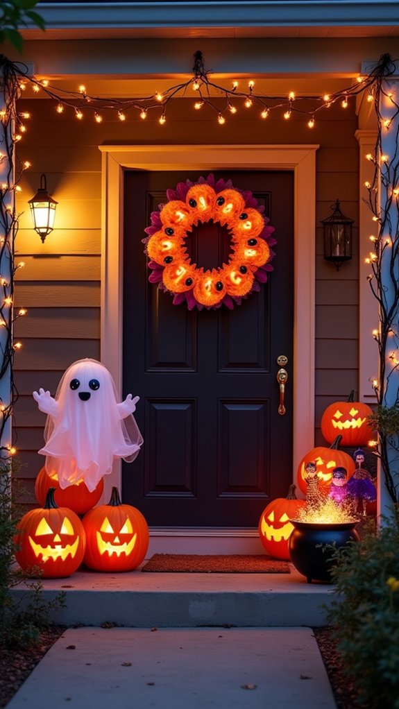 eerie halloween porch decor