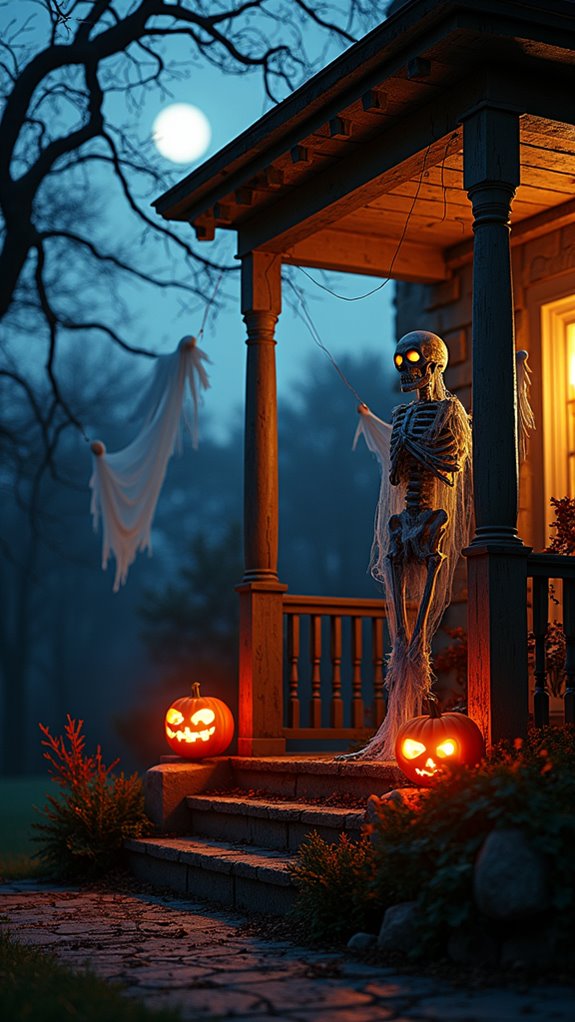eerie halloween silhouette display