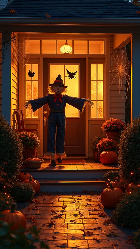 eerie halloween silhouettes decoration