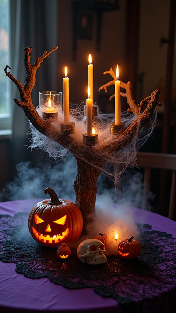 eerie halloween table centerpieces