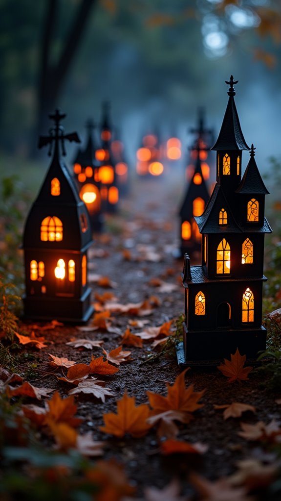 eerie haunted house lanterns