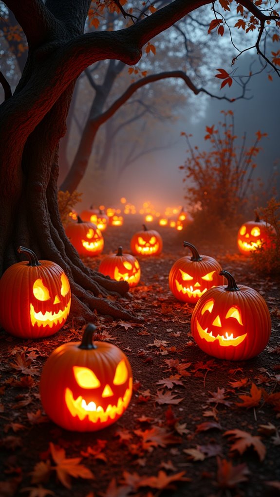 eerie lantern shadows dance