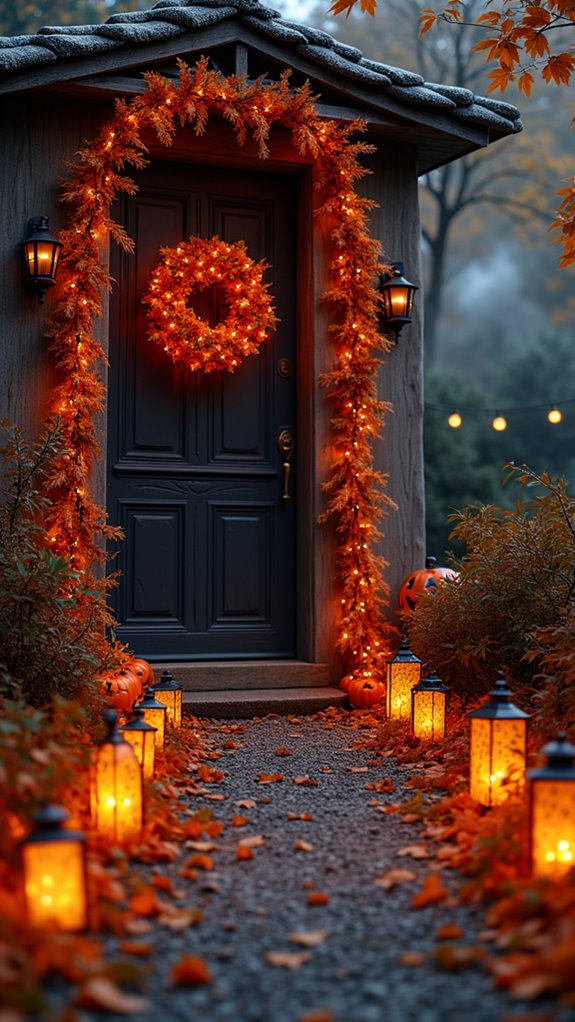 eerie lanterns create ambiance