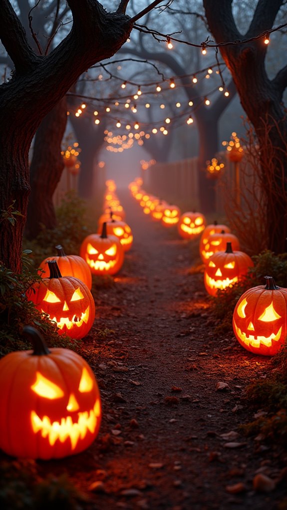 eerie lanterns create atmosphere