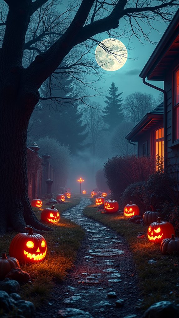 eerie shadows enhance atmosphere