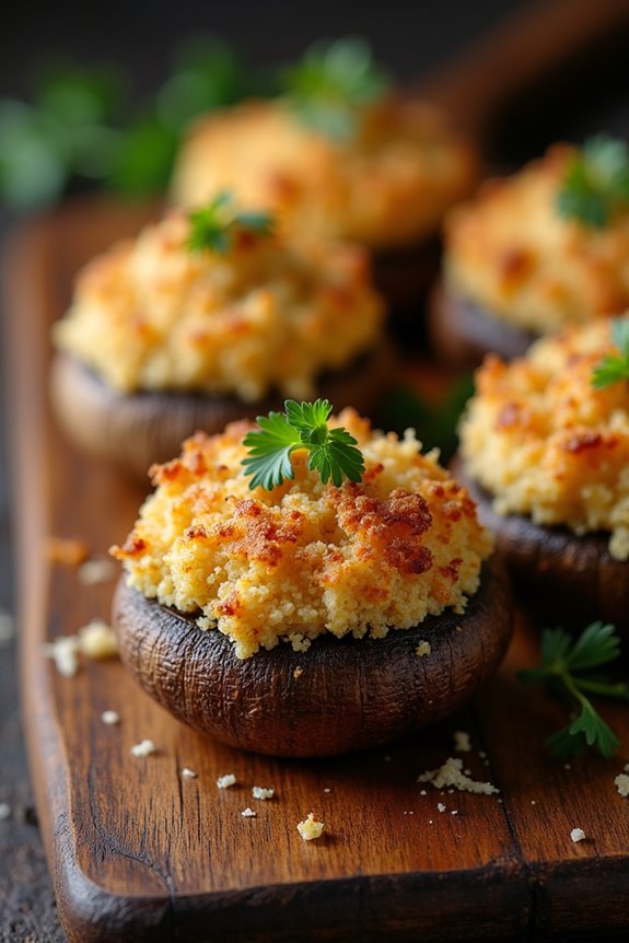 eerie stuffed mushroom appetizer