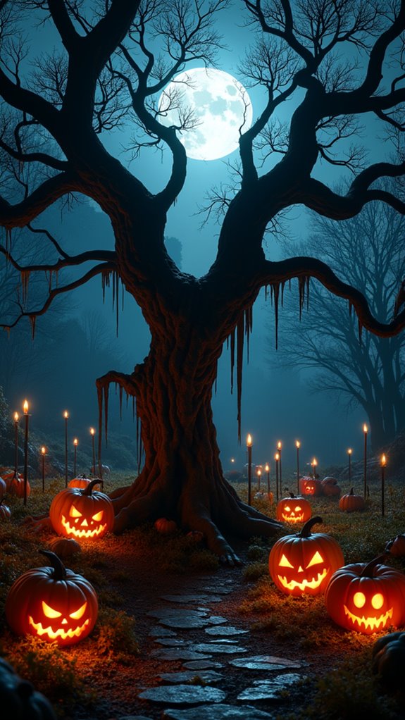 eerie twisted tree displays