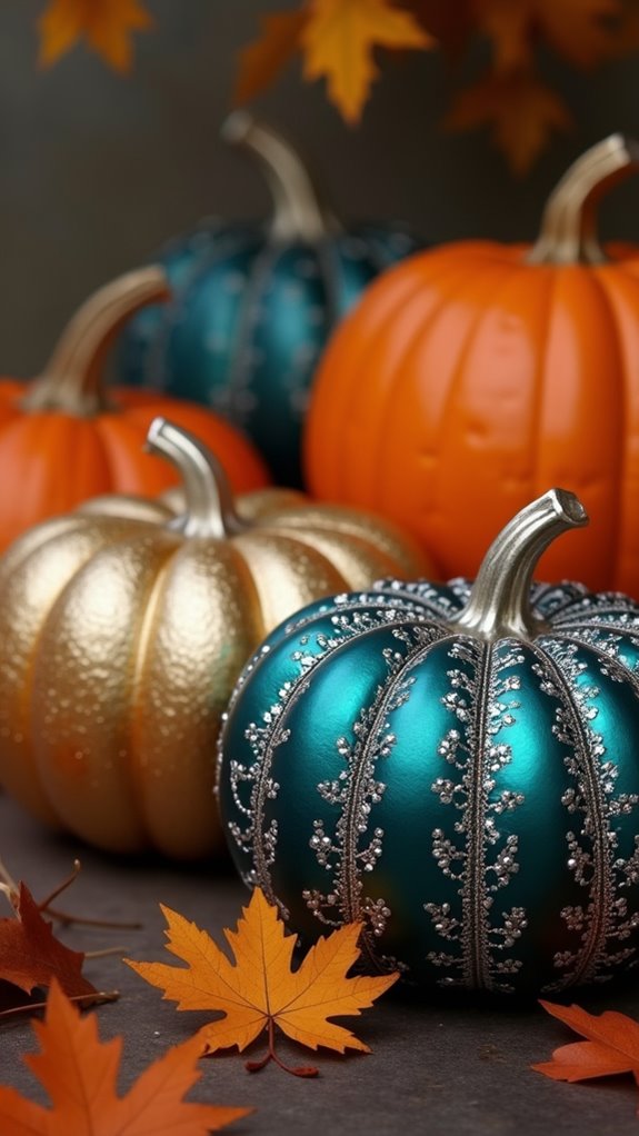 elegant autumn pumpkin decor