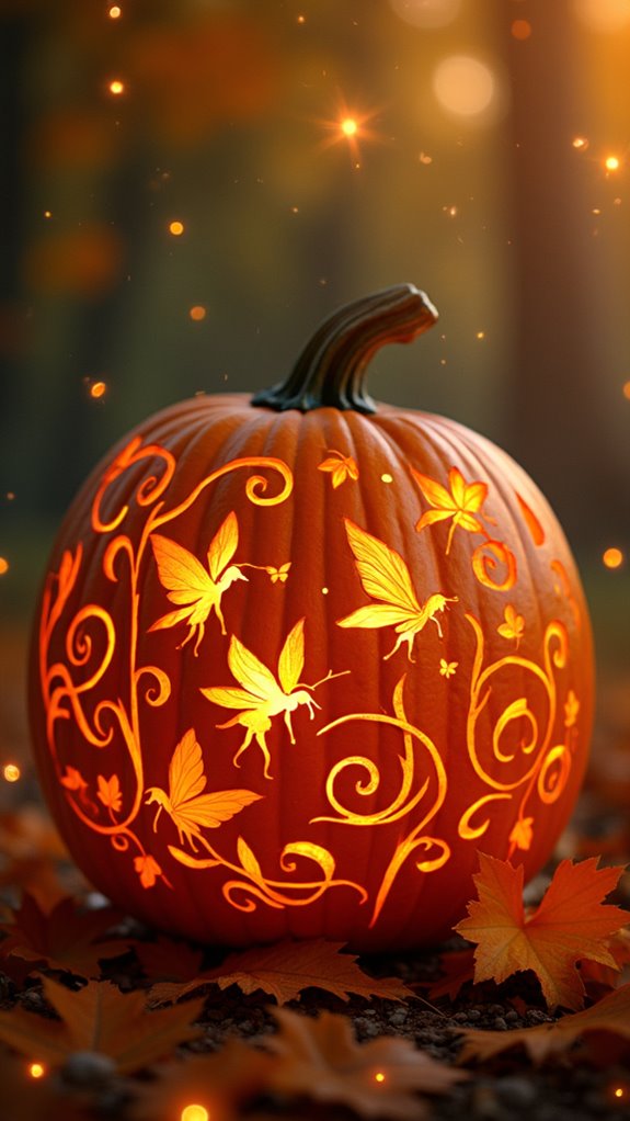 elegant fairy pumpkin carving