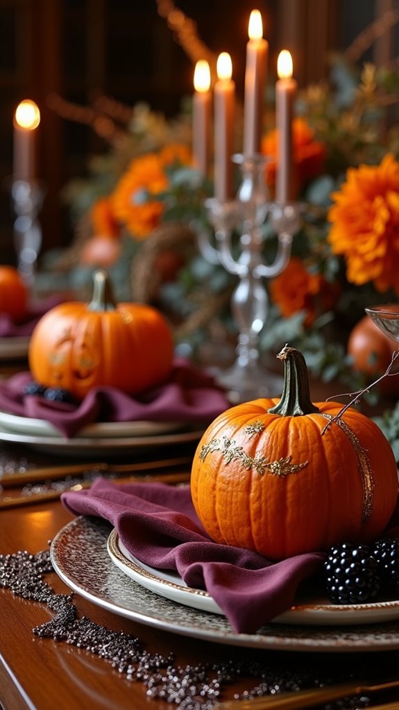 elegant halloween centerpiece design
