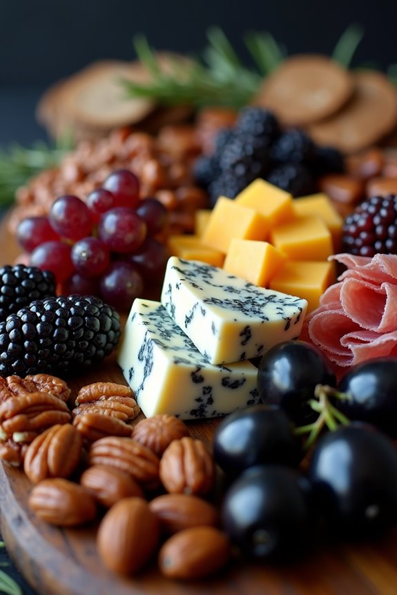 elegant halloween charcuterie board