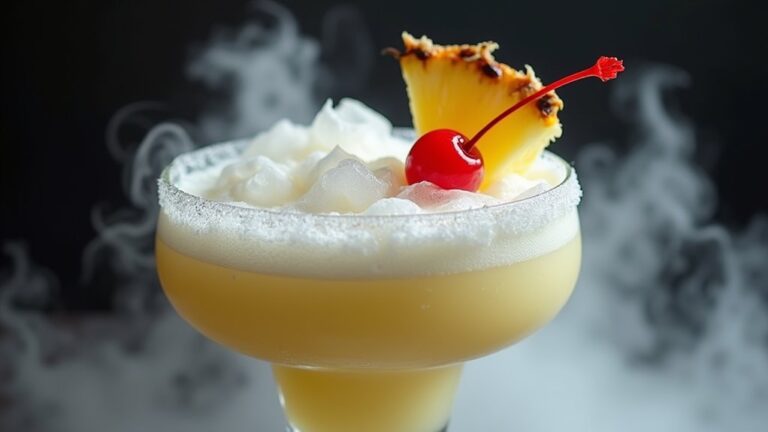elegant halloween rum cocktails