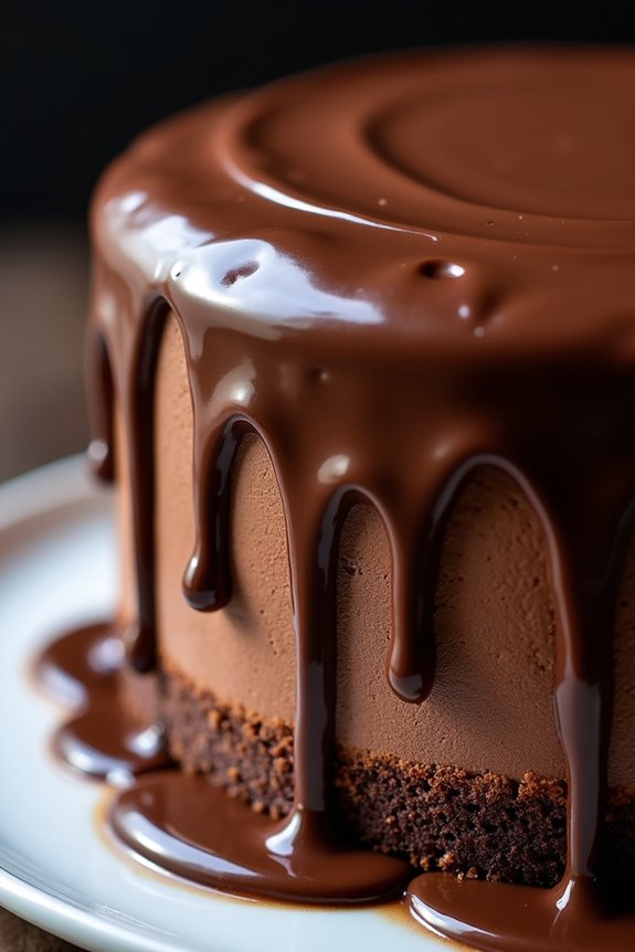 elegant mocha hazelnut cake