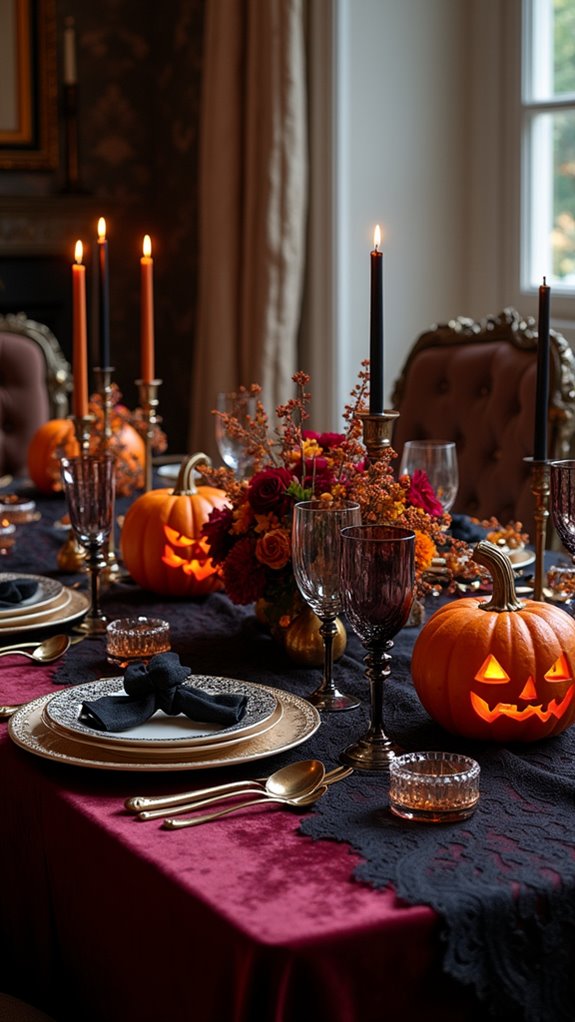 elegant nostalgic halloween decor
