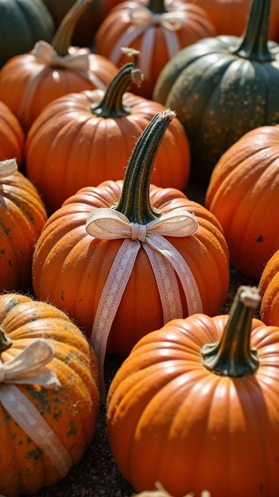 elegant pumpkin decor accents