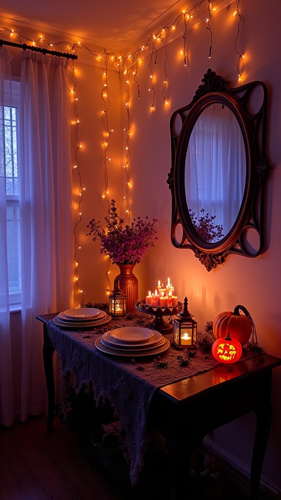 enchanting halloween ambiance created