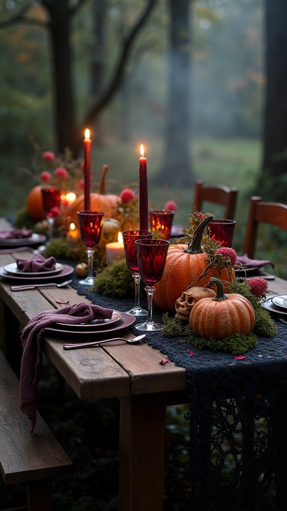 enchanting halloween dining atmosphere